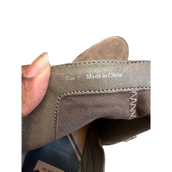 Dolce Vita Womens Suede Ankle Boots With Stacked Heel & Zipper Size 7 Taupe - Picture 10 of 11